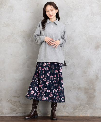 NUMPH ブラーフラワープリントスカート