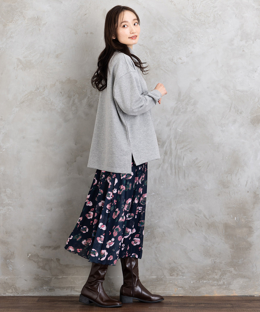NUMPH ブラーフラワープリントスカート