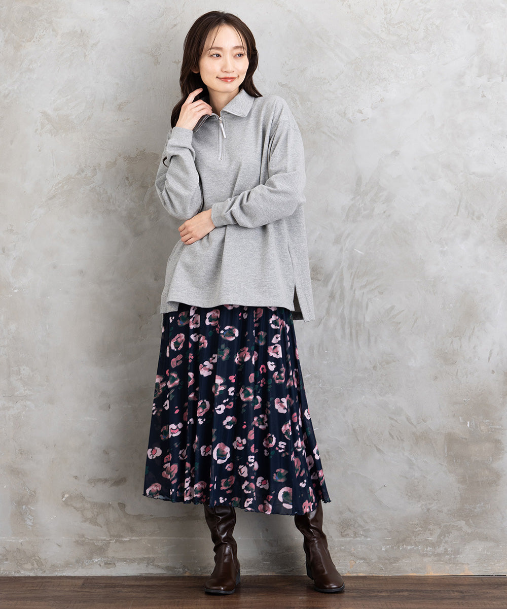 NUMPH ブラーフラワープリントスカート