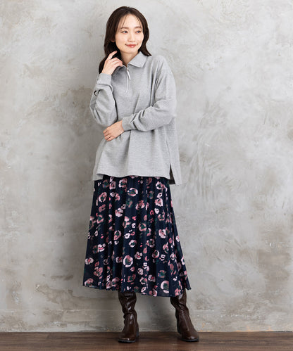 NUMPH ブラーフラワープリントスカート