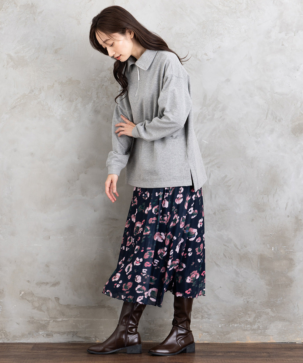 NUMPH ブラーフラワープリントスカート