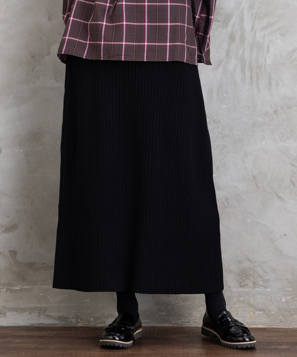 FONTLAB リブニットスカート