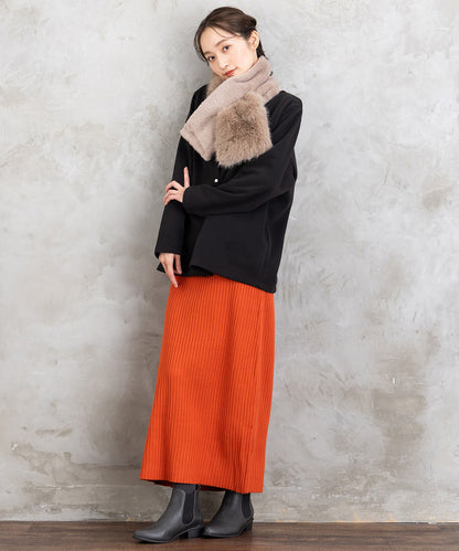 FONTLAB リブニットスカート