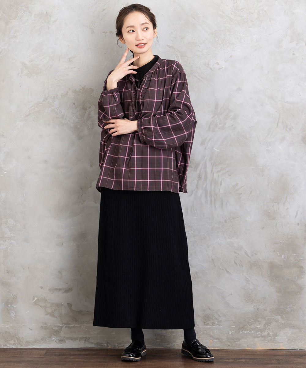 FONTLAB リブニットスカート