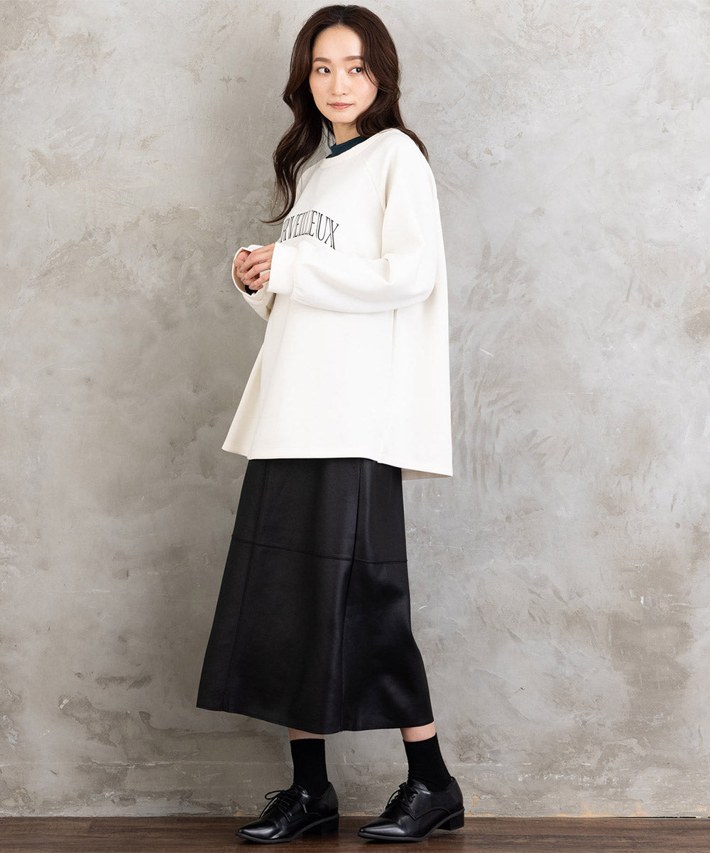 FONTLAB マシュマロレザーライクスカート