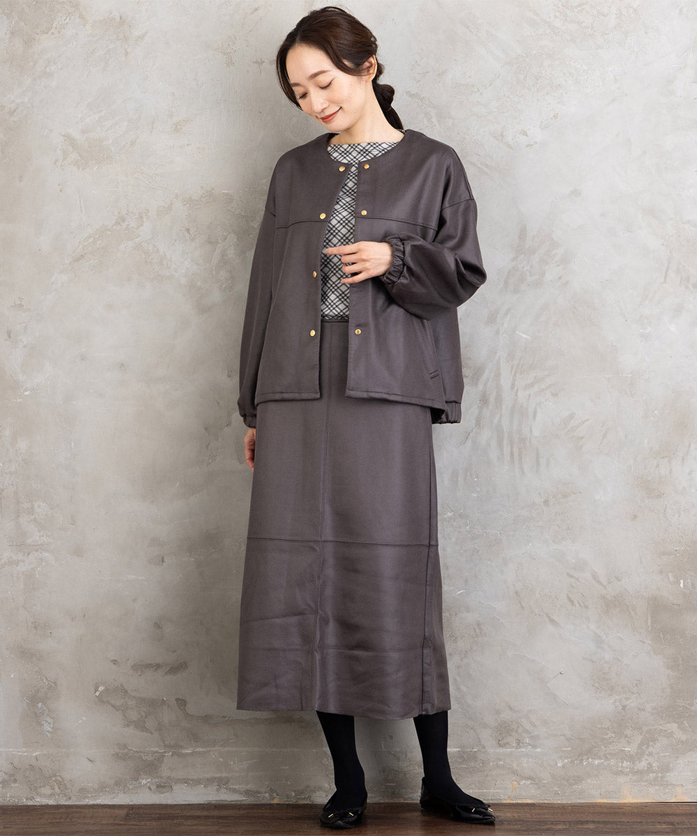 FONTLAB マシュマロレザーライクスカート