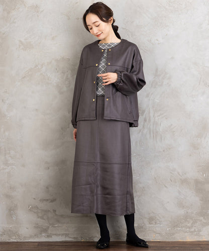 FONTLAB マシュマロレザーライクスカート