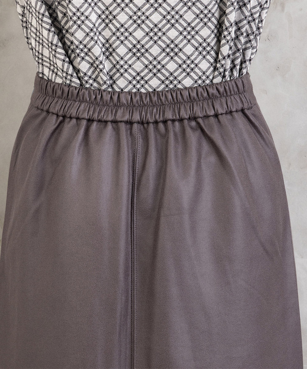 FONTLAB マシュマロレザーライクスカート