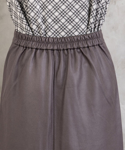 FONTLAB マシュマロレザーライクスカート