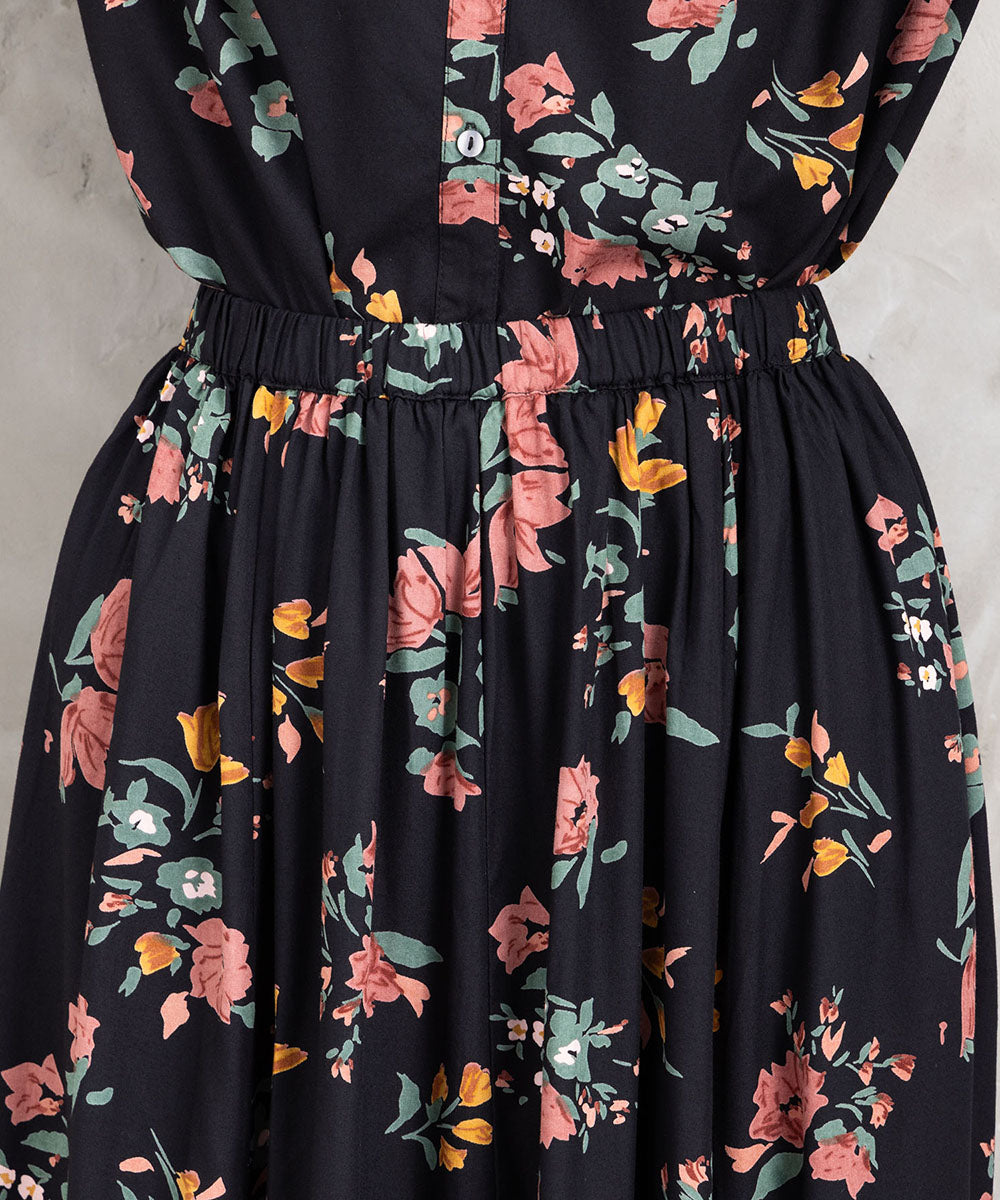 INDESIGN フラワーブーケプリントスカート