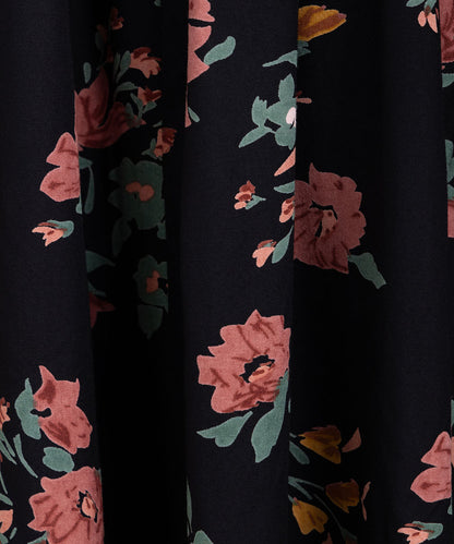 INDESIGN フラワーブーケプリントスカート