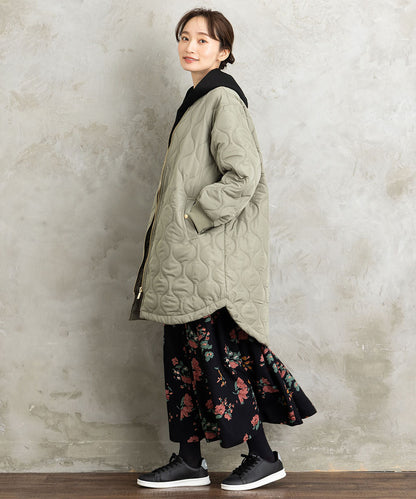 21号(6L～) INDESIGN フラワーブーケプリントスカート