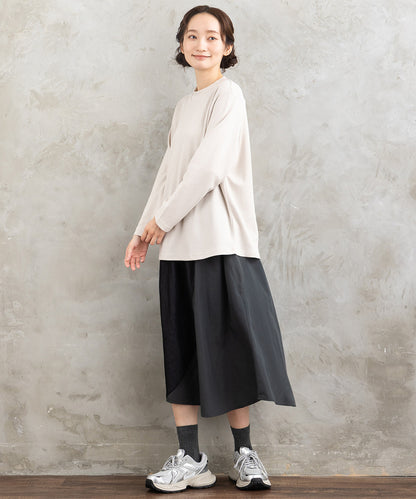 FONTLAB ライトデニムドッキングバルーンスカート