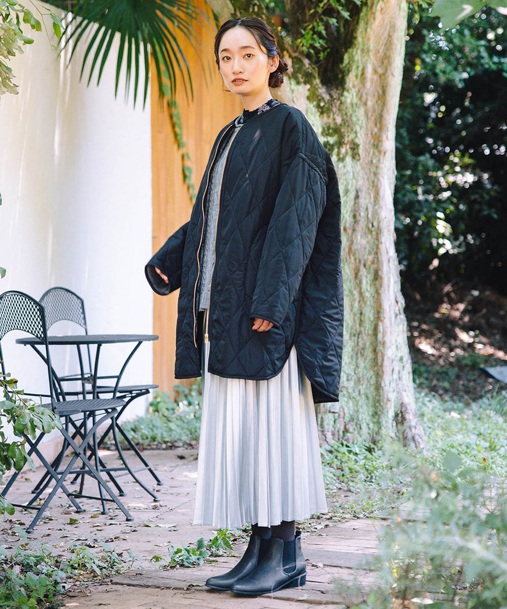 21号(6L～) レザーライクプリーツスカート