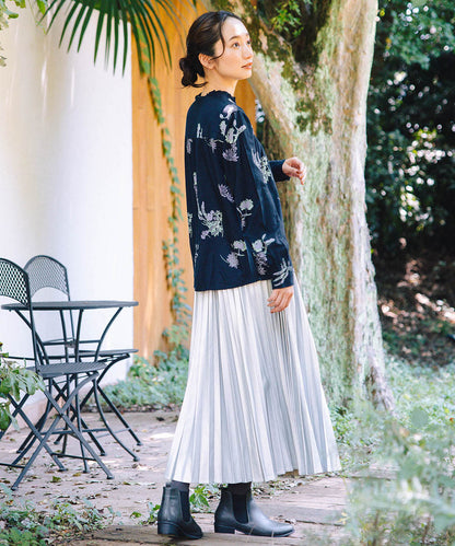 21号(6L～) レザーライクプリーツスカート