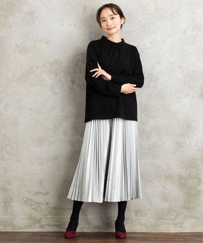 レザーライクプリーツスカート