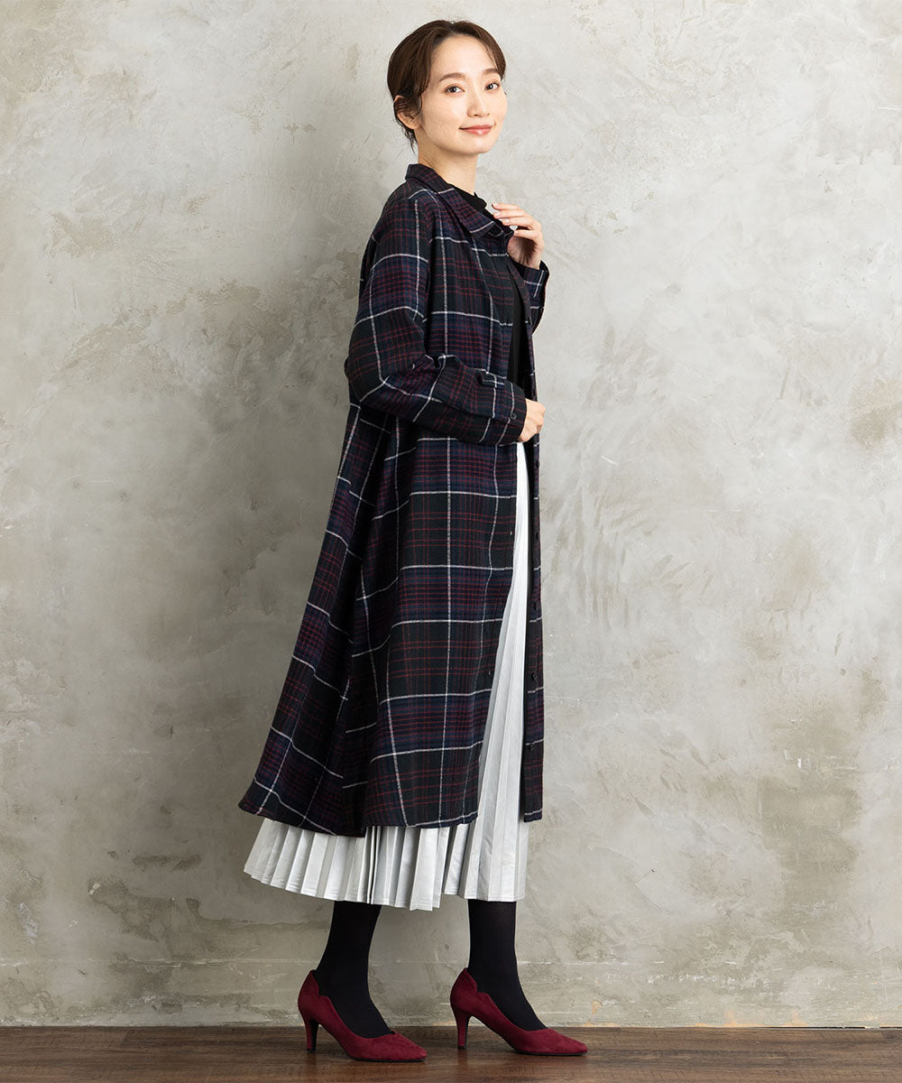 レザーライクプリーツスカート