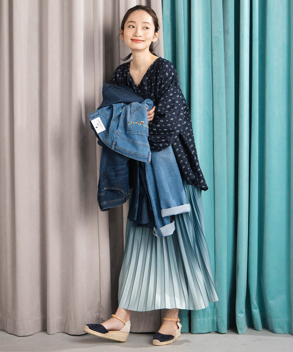 グラデーションプリーツスカート