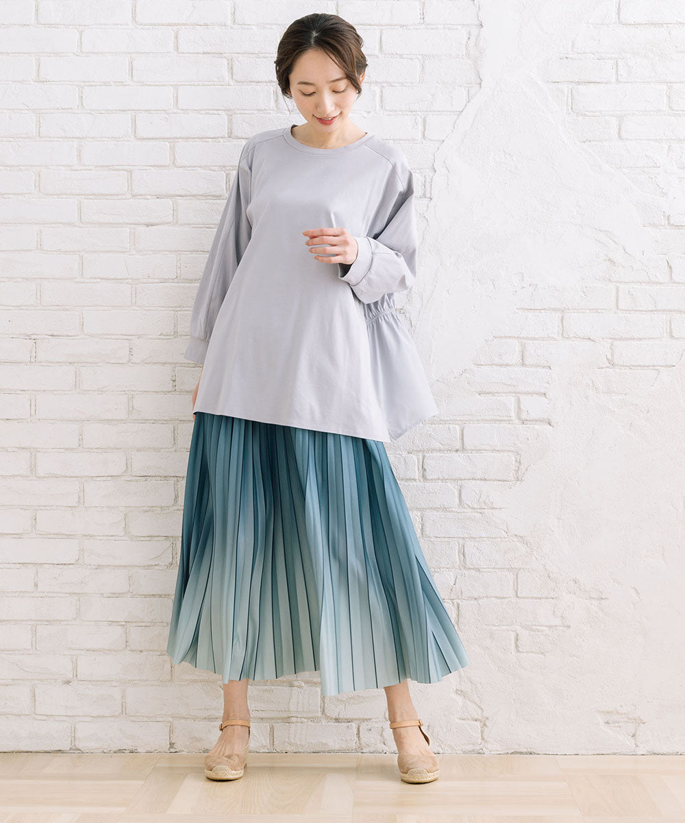 グラデーションプリーツスカート