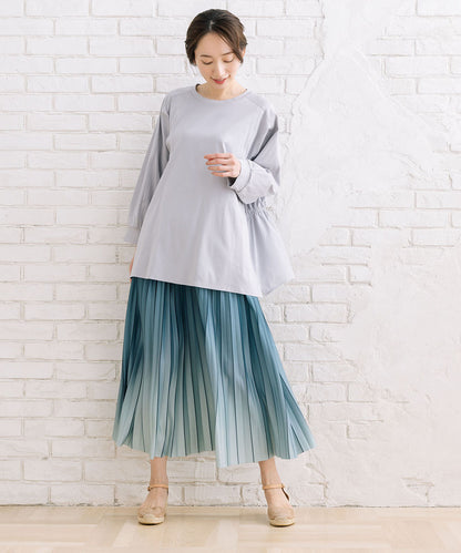 グラデーションプリーツスカート