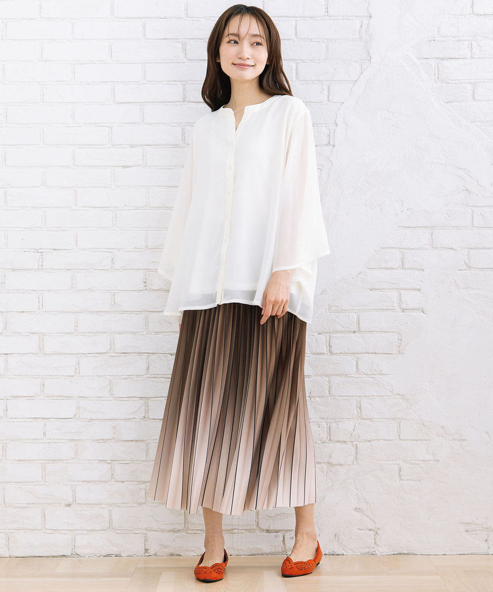 グラデーションプリーツスカート