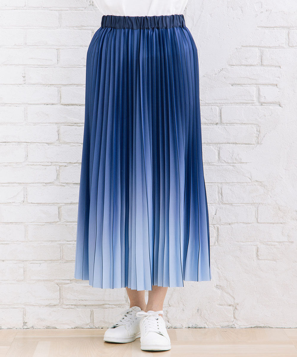 グラデーションプリーツスカート