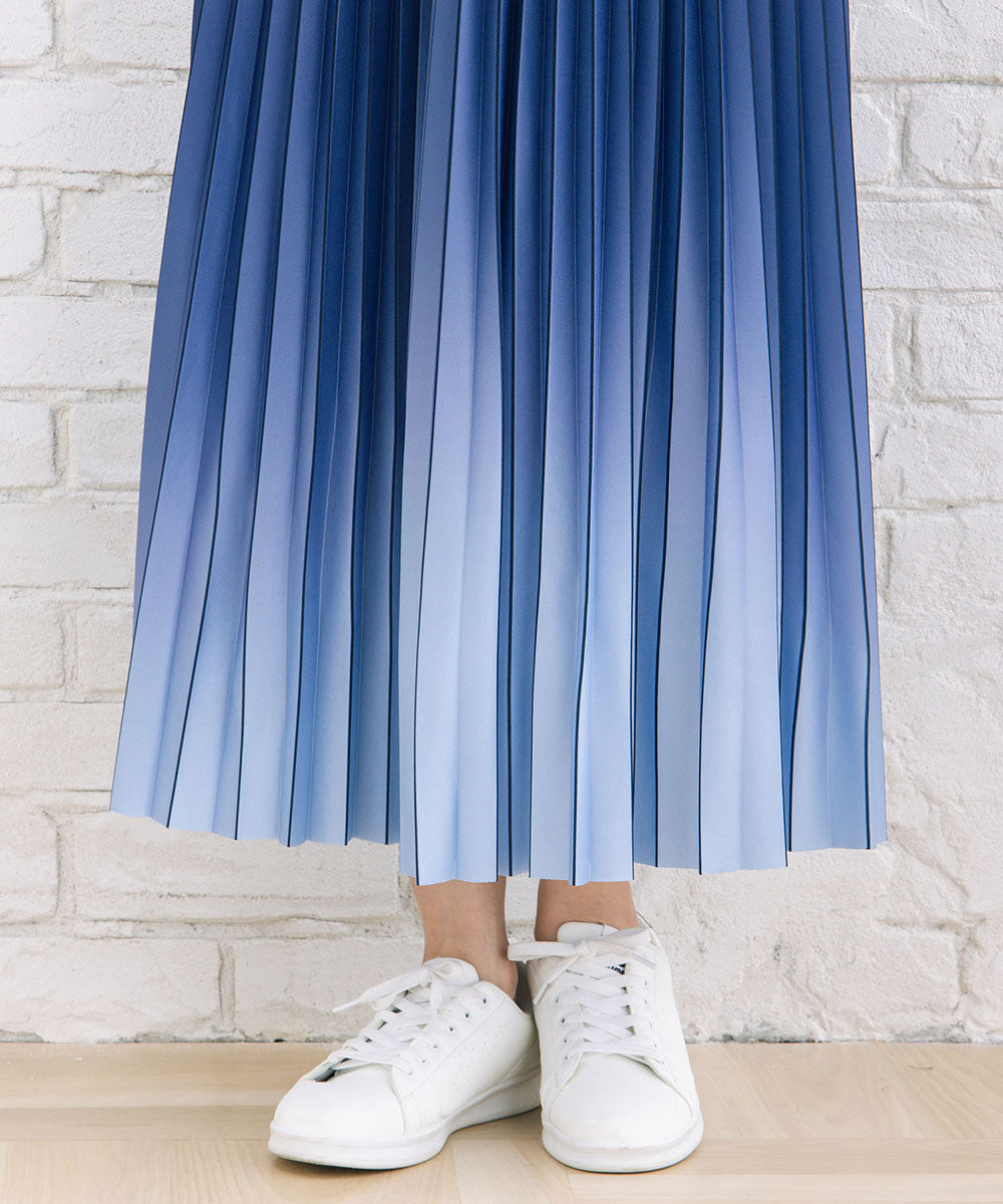 グラデーションプリーツスカート