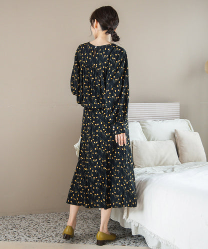 パウダーサテンチューリッププリントスカート