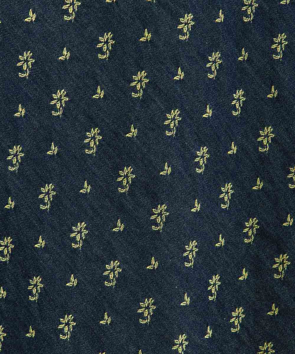 フラワージャカードデニムスカート