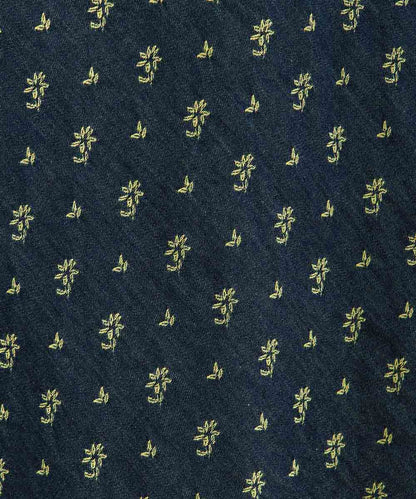 フラワージャカードデニムスカート