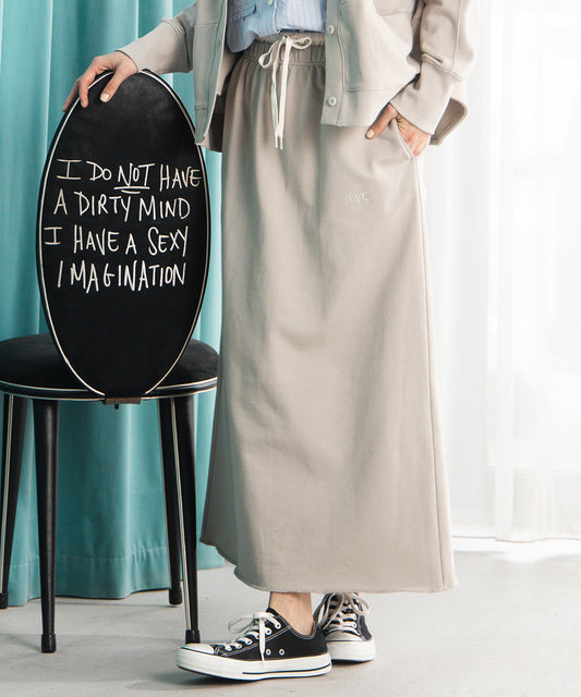 LIYOCA 裏毛Iラインスカート