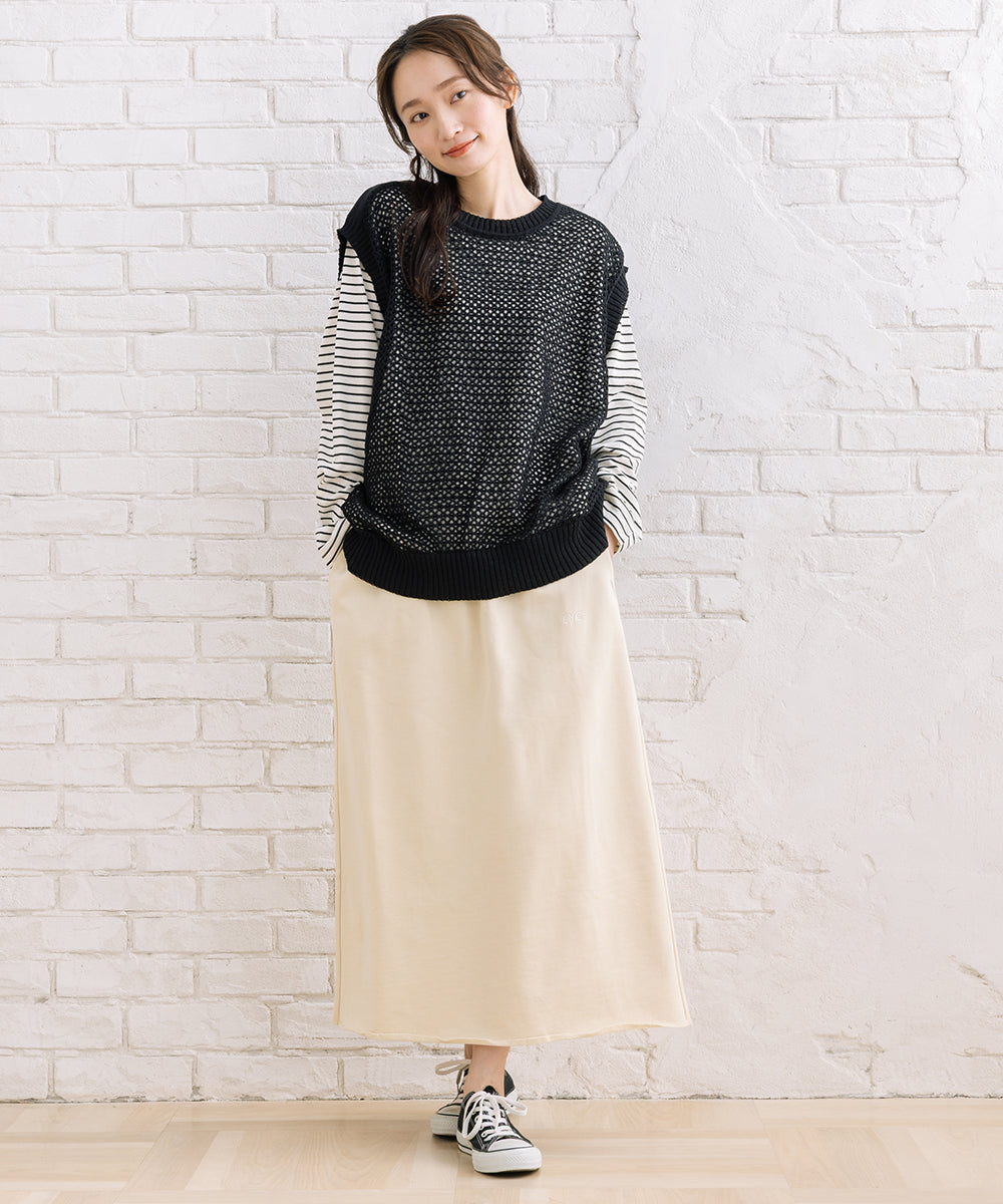 LIYOCA 裏毛Iラインスカート