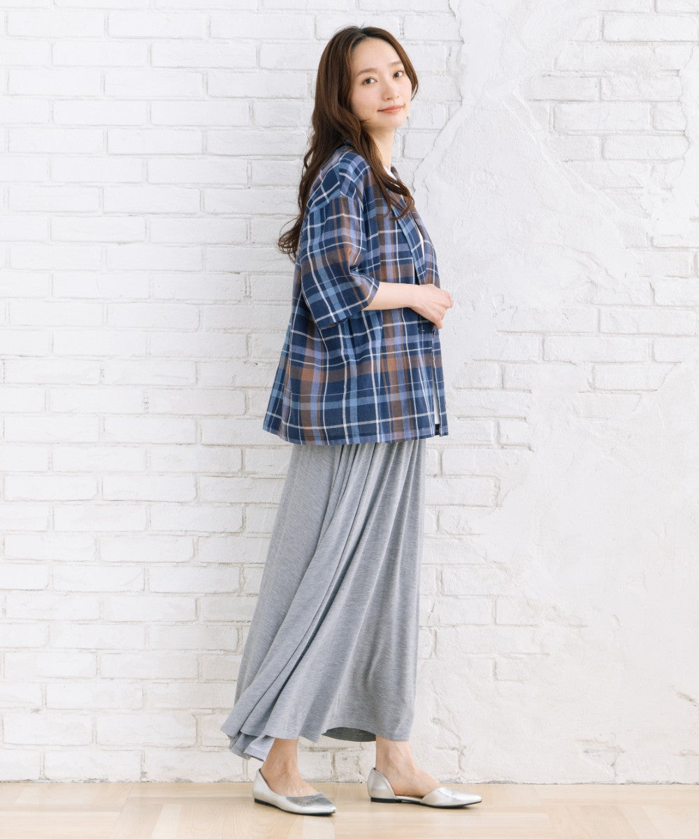 14-1677　FONTLAB レーヨンベア天ロングスカート