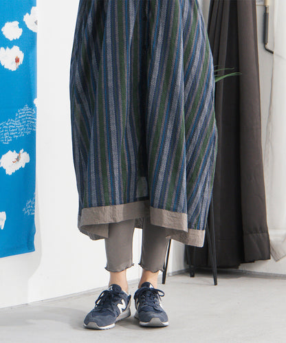 大きいサイズ レディース 裾フリル レギンス