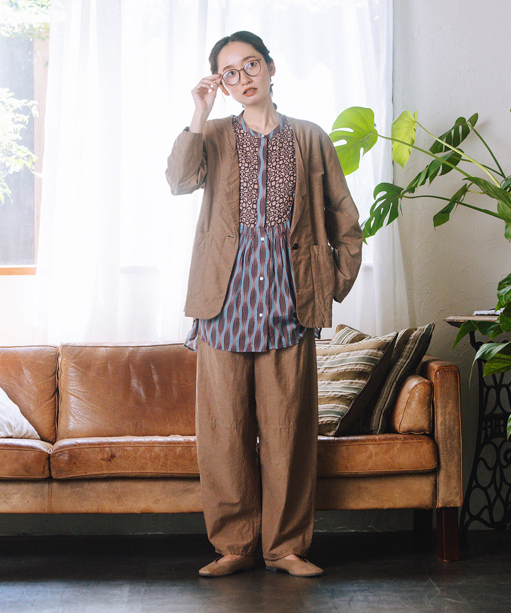 LIYOCA [30th]キュプラ混テーラードジャケット