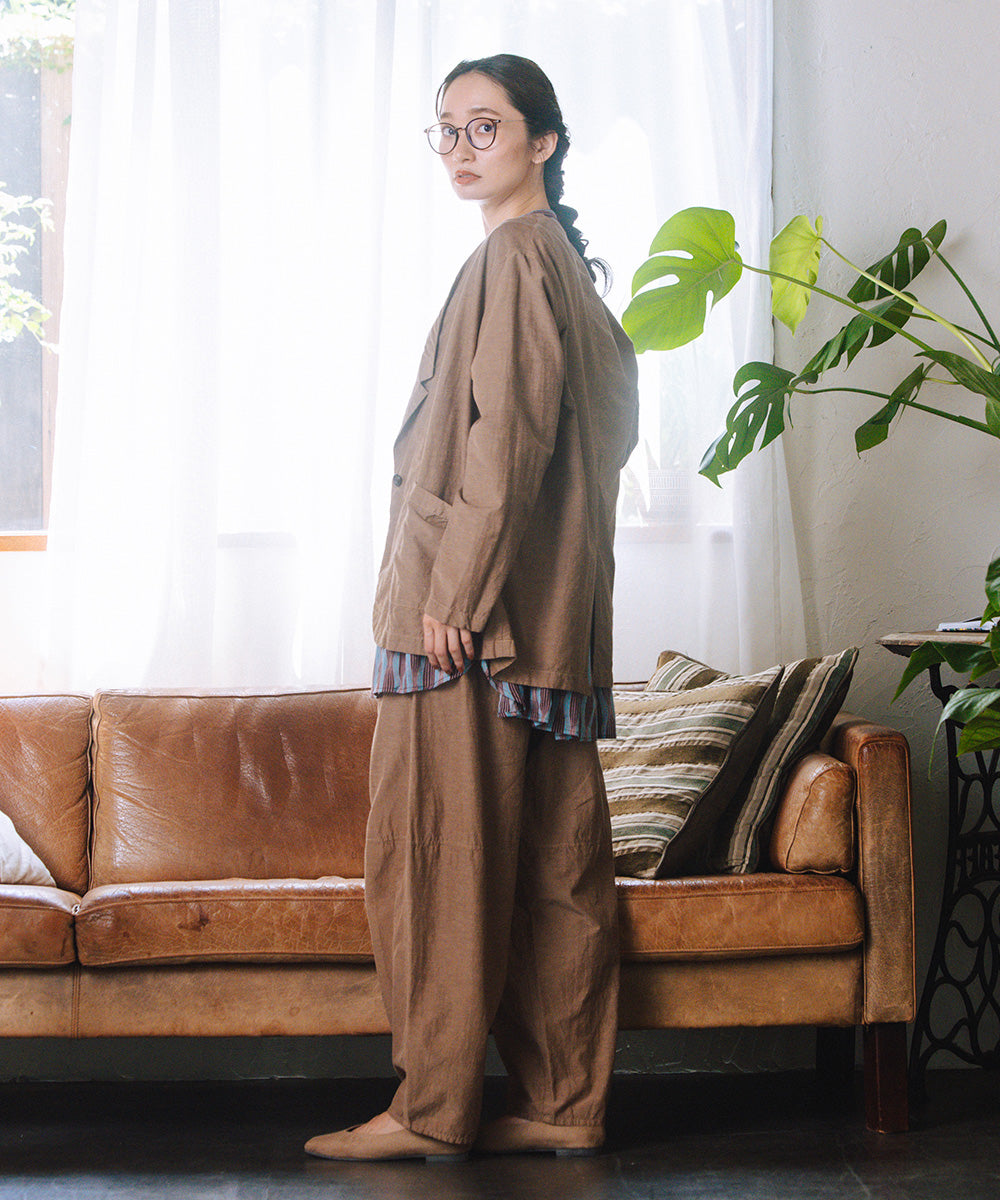 LIYOCA [30th]キュプラ混テーラードジャケット