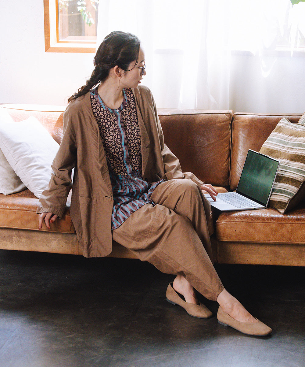 LIYOCA [30th]キュプラ混テーラードジャケット