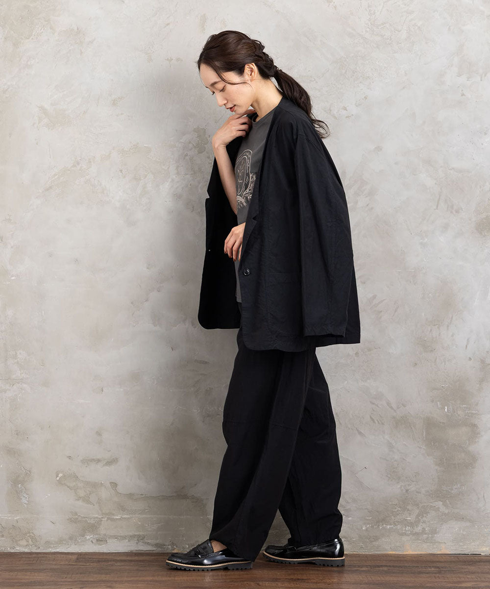 LIYOCA [30th]キュプラ混テーラードジャケット