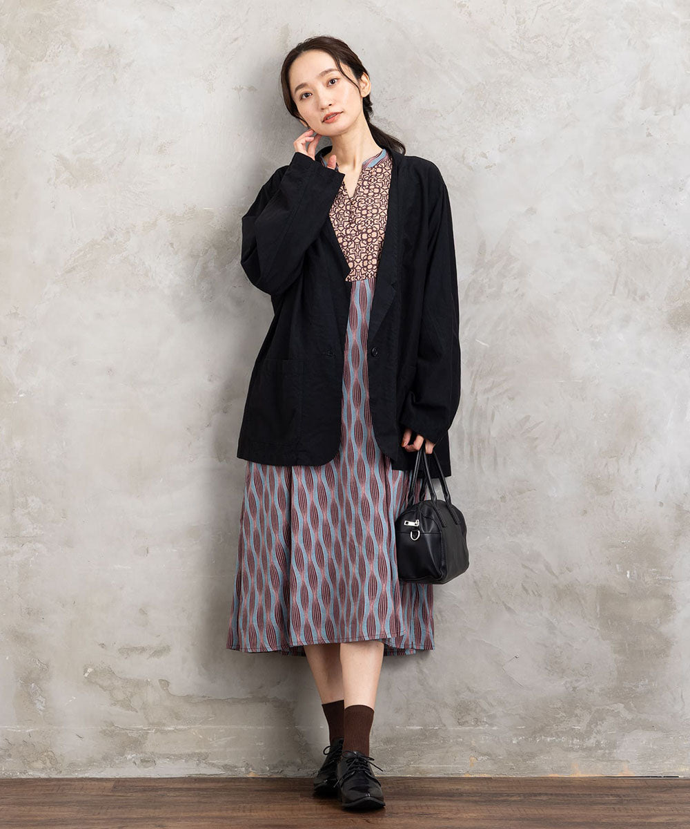 LIYOCA [30th]キュプラ混テーラードジャケット