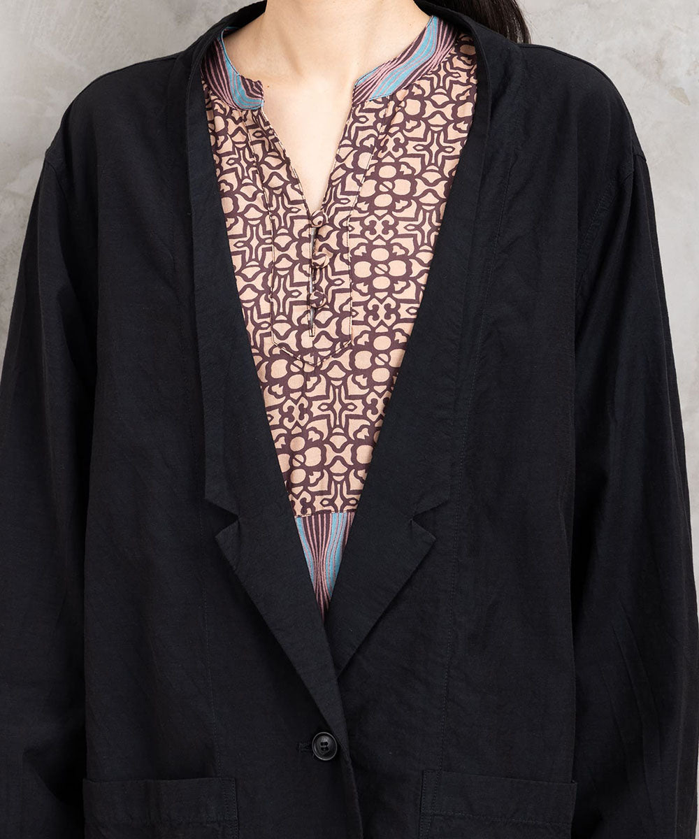 LIYOCA [30th]キュプラ混テーラードジャケット