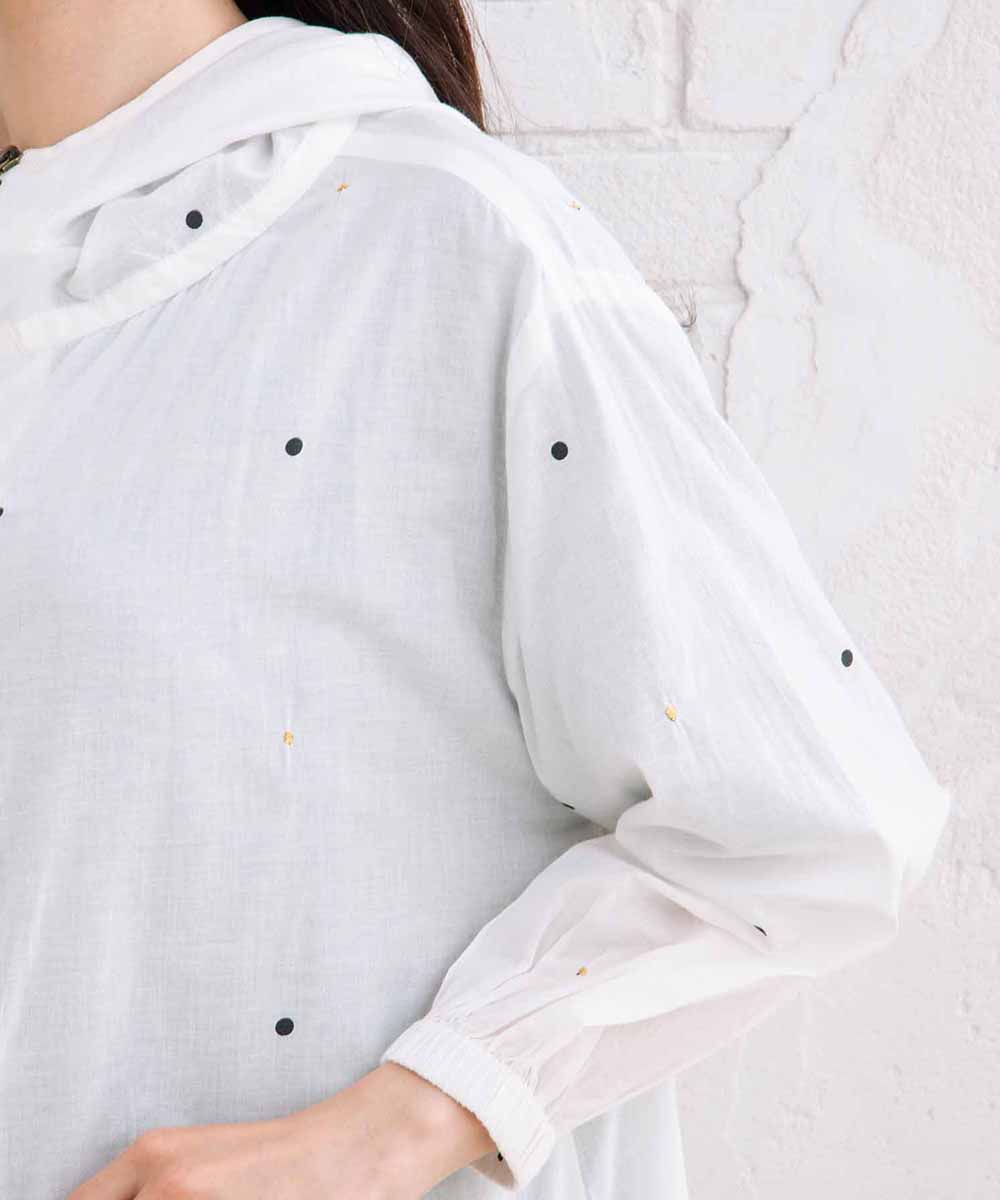 21号(6L～) INDESIGN プリント＆シャイニードットブルゾン