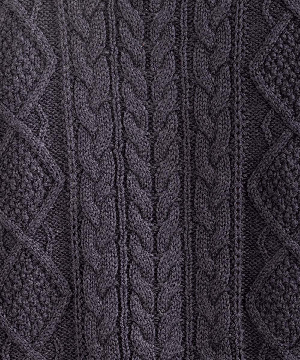 FONTLAB 裏毛×ケーブルコンビジップブルゾン