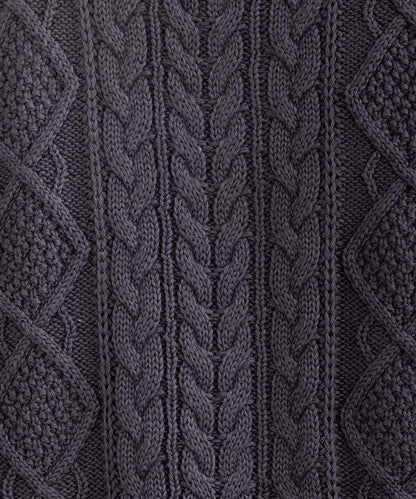 FONTLAB 裏毛×ケーブルコンビジップブルゾン