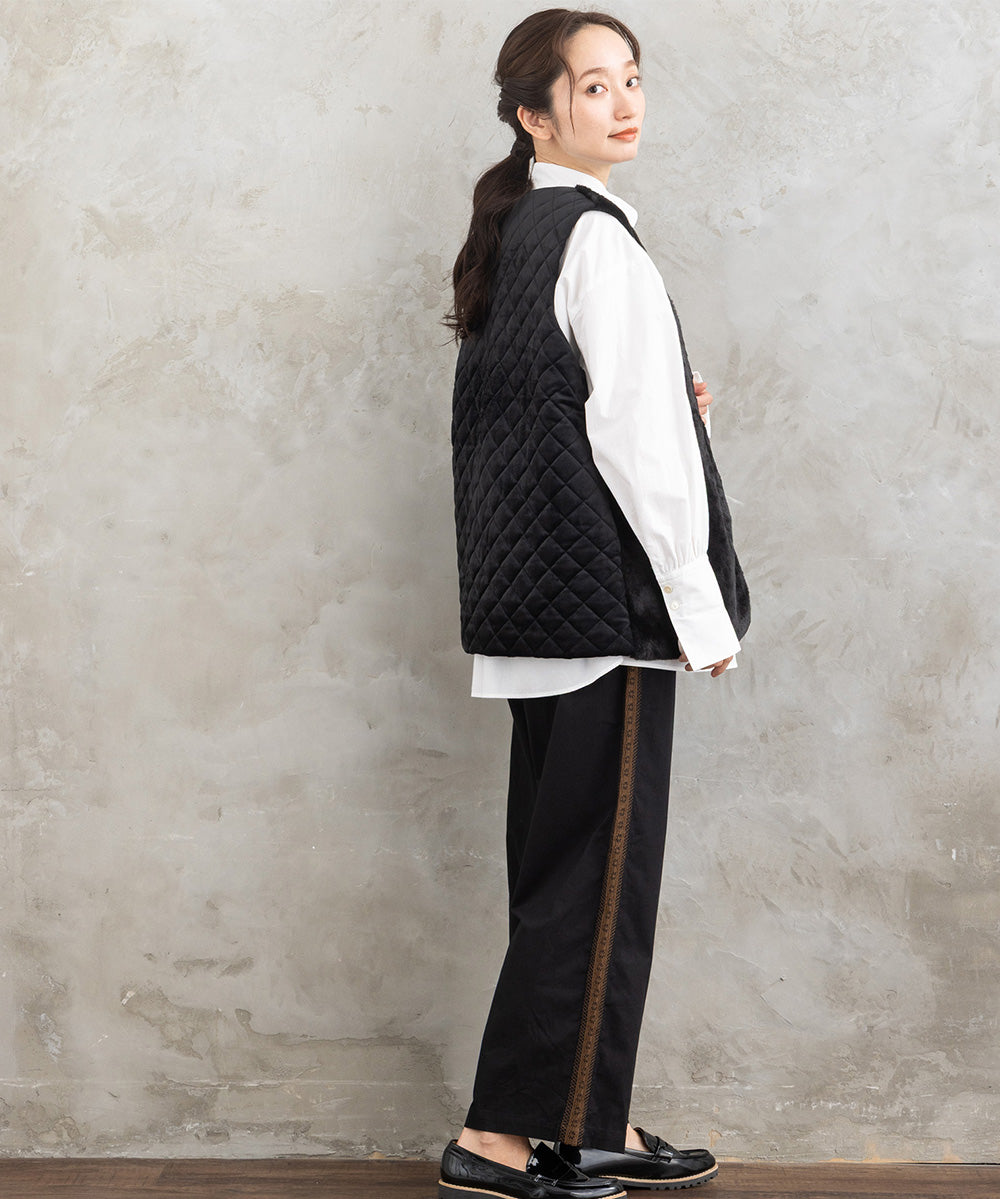 21号(6L～) FONTLAB カットベロア×エコファーコンビジレ