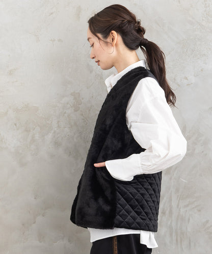 FONTLAB カットベロア×エコファーコンビジレ