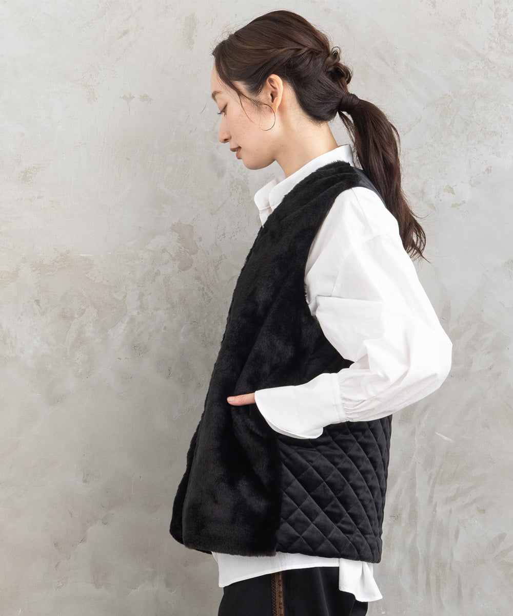 21号(6L～) FONTLAB カットベロア×エコファーコンビジレ