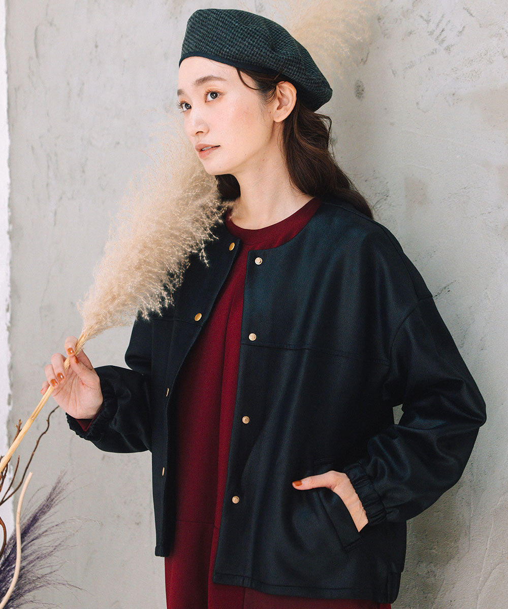 FONTLAB マシュマロレザーライクブルゾン