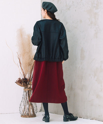 FONTLAB マシュマロレザーライクブルゾン