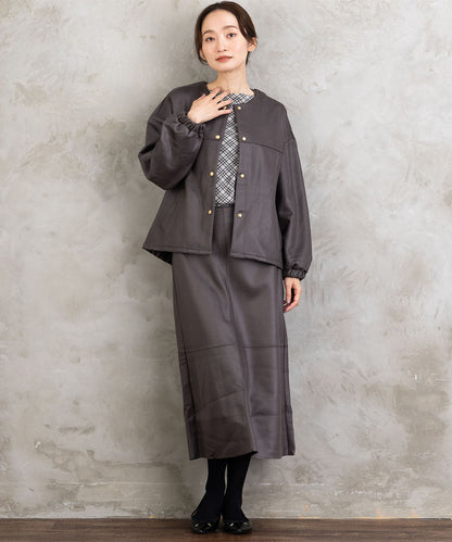 FONTLAB マシュマロレザーライクブルゾン