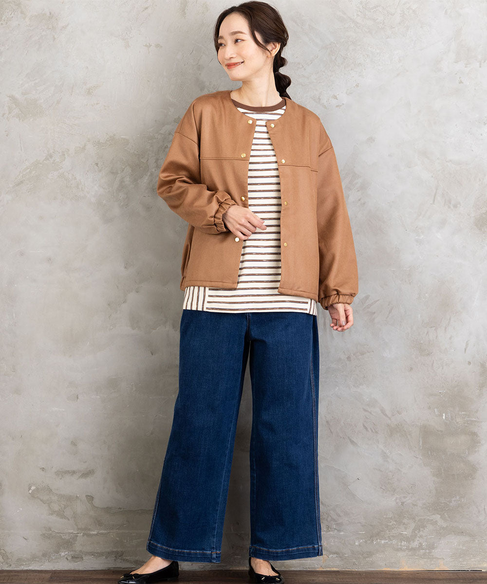 FONTLAB マシュマロレザーライクブルゾン